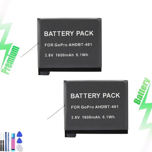 Batteria per gopro - 2x,