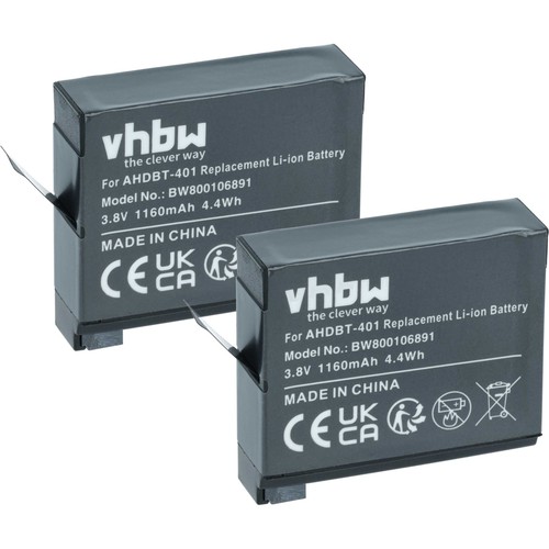 Batteria per gopro hero - 2x,